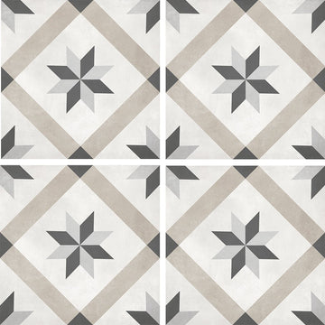 Sand Compass, 8" x 8" Porcelain Tile | ANAFORMSANDCOMP | IWT