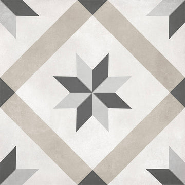 Sand Compass, 8" x 8" Porcelain Tile | ANAFORMSANDCOMP | IWT