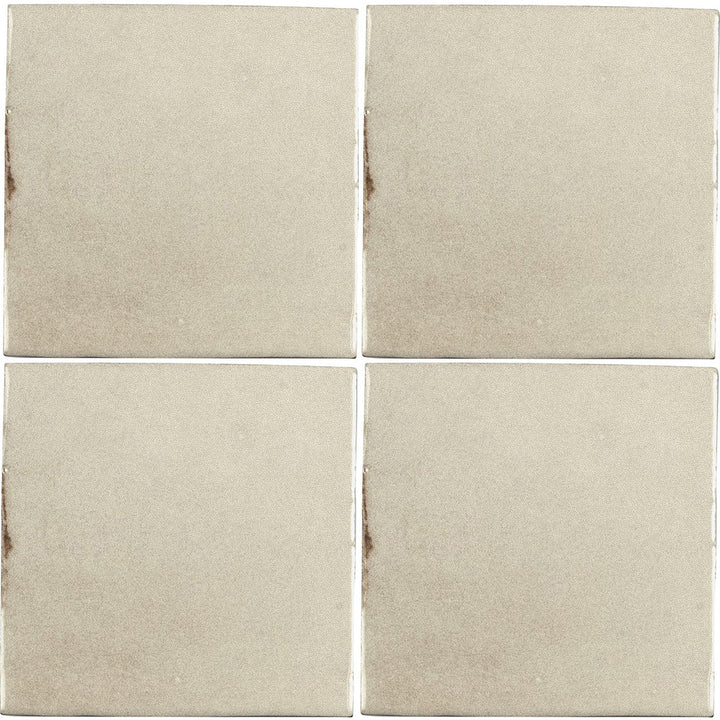 Sand Dune Zellige, 4" x 4" Ceramic Tile | Kitchen Backsplash Tile