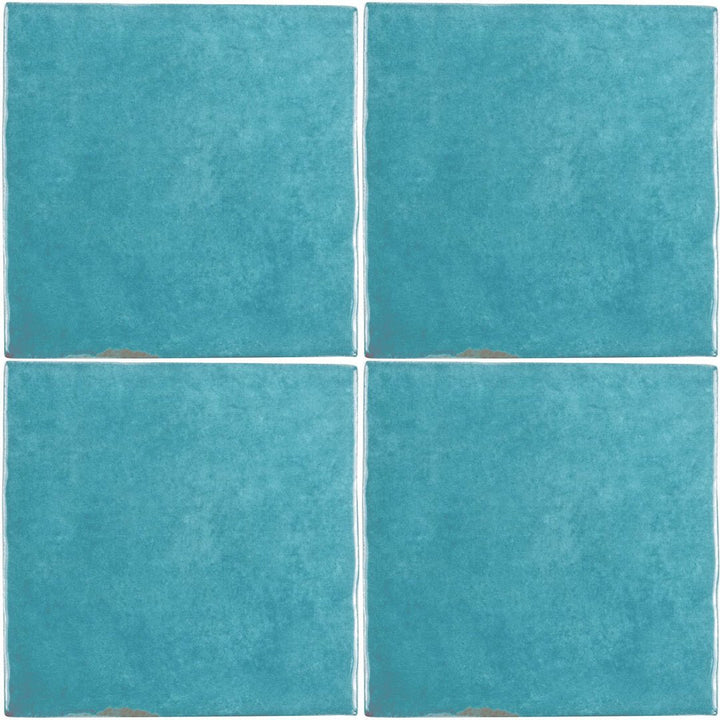 Seaside Zellige, 4" x 4" Ceramic Tile | Kitchen Backsplash Tile