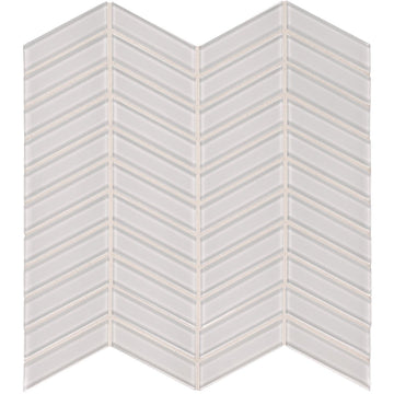 Skylight Chevron, Glass Tile | Tesoro Backsplash & Wall Tile
