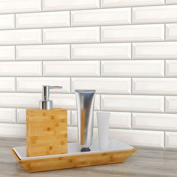 Manhattan Cloud, 2" x 8" Ceramic Tile | Shower & Backsplash Tile