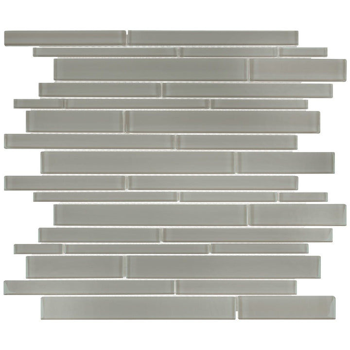 Smoke, Linear Mosaic Tile | ANAELEMSMORS | Aquatica Glass Pool Tile
