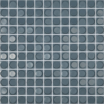 Smokey Matte Blue, 1" x 1" - Glass Tile