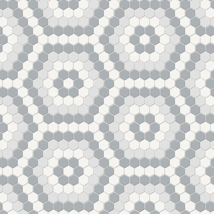 Soho Afternoon Blend, Hexagon | Ceramic Tile for Floors & Backsplashes