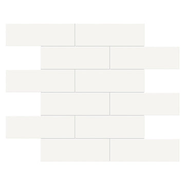 Soho Vintage Gray Matte Brick, 2" x 6" - Ceramic Tile for Kitchen Backsplashes