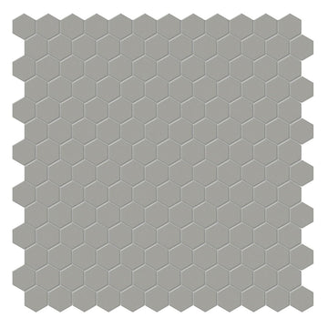 Soho Cement Chic, 1" Hexagon Ceramic Tile | Backsplash & Floor Tile