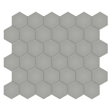 Soho Cement Chic, 2" Hexagon | Ceramic Backsplash & Floor Tile