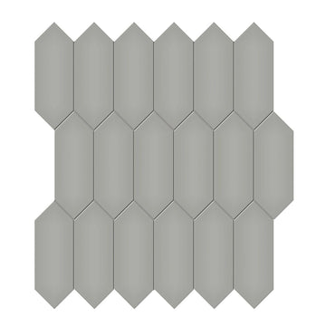 Soho Cement Chic Glossy, 2" x 5" Picket | Ceramic Wall & Floor Tile