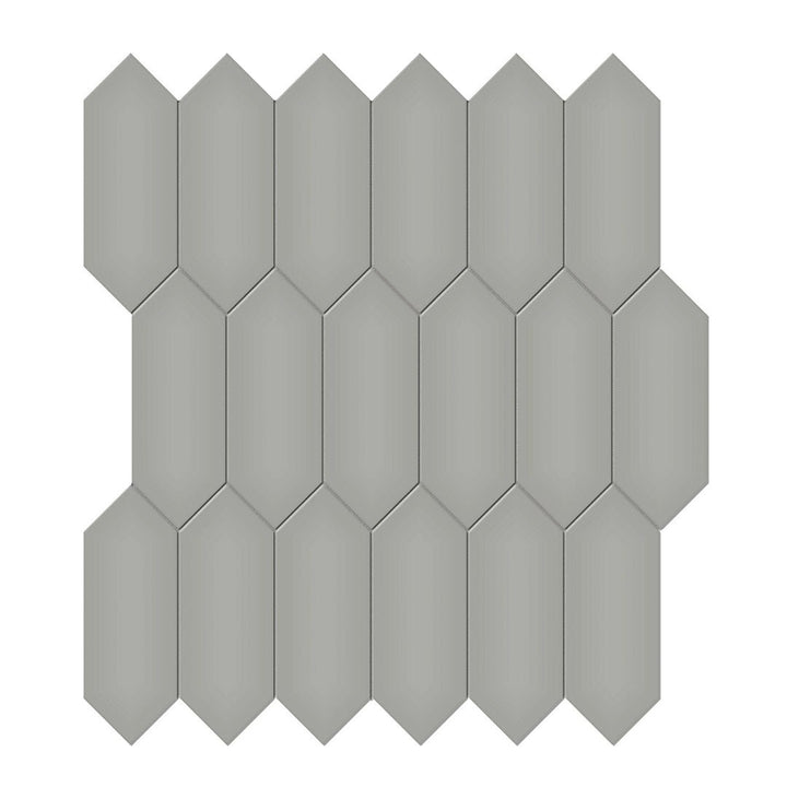 Soho Cement Chic Matte, 2" x 5" Picket | Ceramic Backsplash & Floor Tile