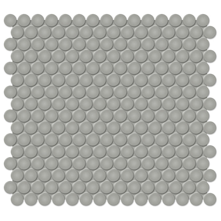 Soho Cement Chic Matte, Penny Round | Ceramic Kitchen & Bathroom Tile
