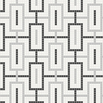 Soho Chain Midnight Blend, Mosaic | Ceramic Wall & Floor Tile by Tesoro