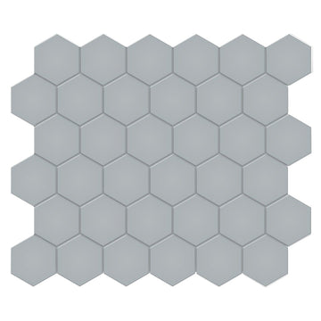 Soho Cloud Blue, 2" Hexagon | Ceramic Backsplash & Floor Tile