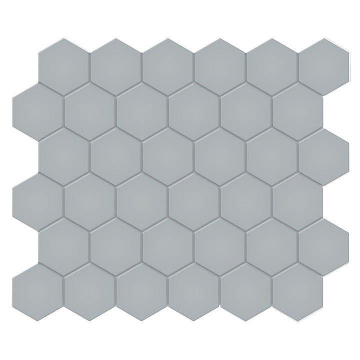Soho Cloud Blue, 2" Hexagon | Ceramic Backsplash & Floor Tile