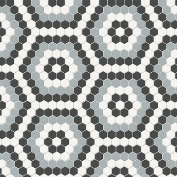 Soho Dawn Blend, Hexagon | Ceramic Tile for Floors & Backsplashes