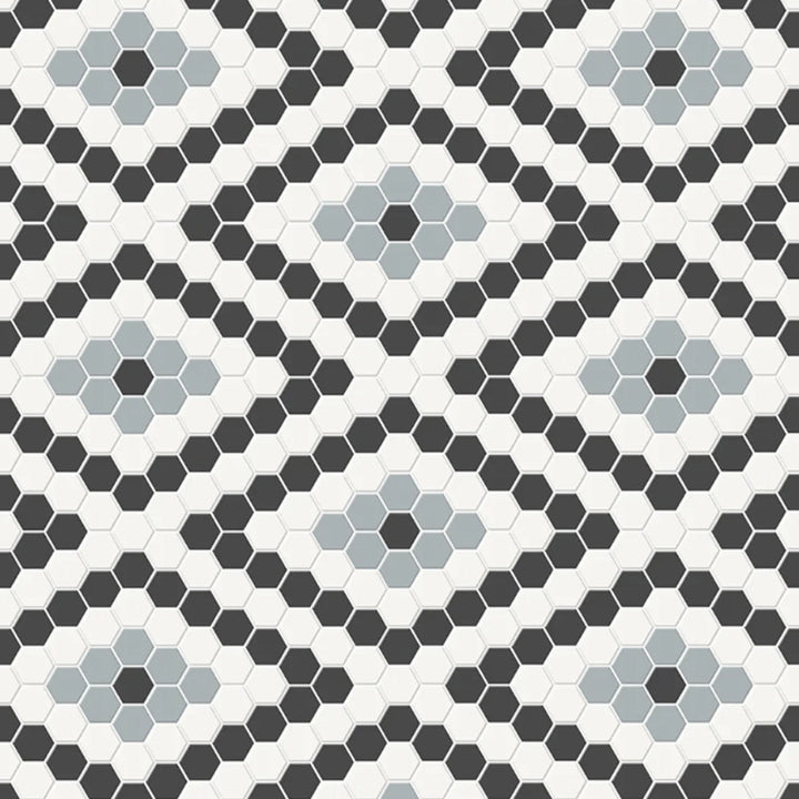 Soho Diamond Dawn Blend, Hexagon | Ceramic Tile for Floors & Walls