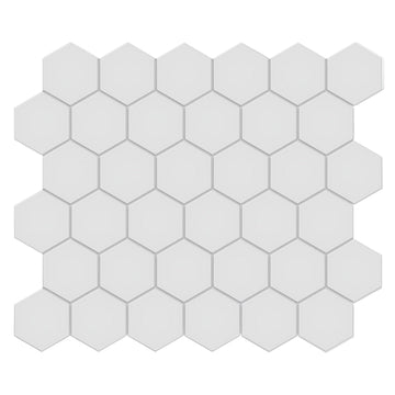 Soho Gallery Grey, 2" Hexagon | Ceramic Backsplash & Floor Tile