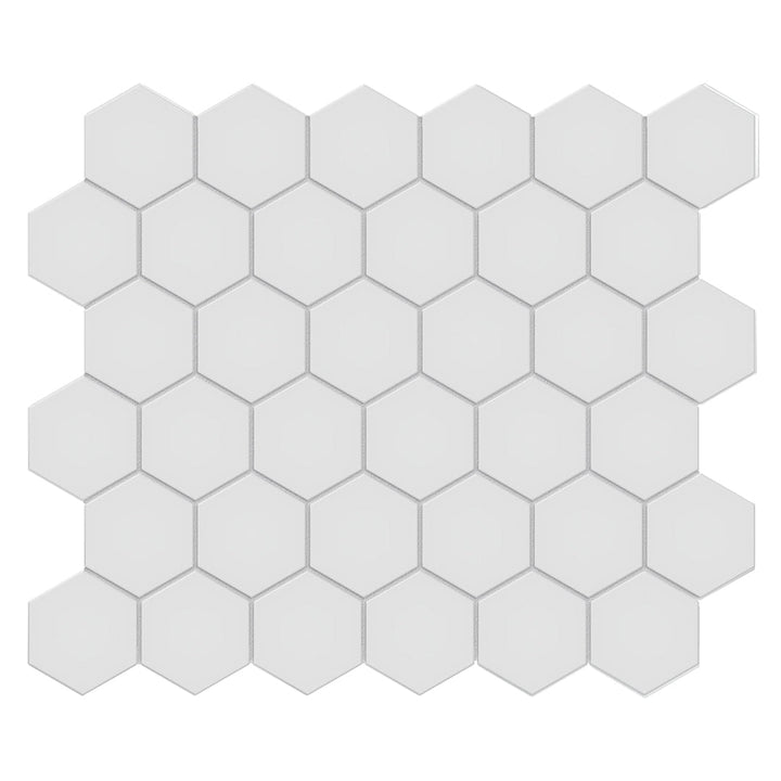 Soho Gallery Grey, 2" Hexagon | Ceramic Backsplash & Floor Tile
