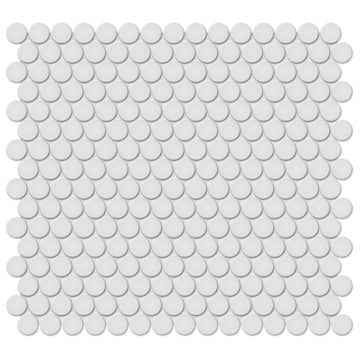 Soho Gallery Grey Matte, Penny Round | Ceramic Kitchen & Bathroom Tile