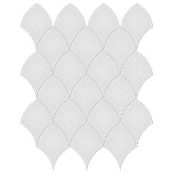 Soho Gallery Grey, Scallop | Ceramic Bathroom & Kitchen Tile by Tesoro