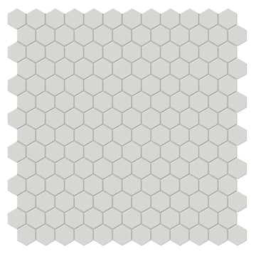 Soho Halo Grey, 1" Hexagon Ceramic Tile | Backsplash & Floor Tile