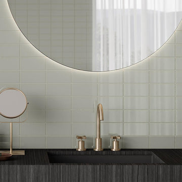 Soho Halo Grey, 3" x 6" Ceramic Tile | Kitchen Backsplash Tile