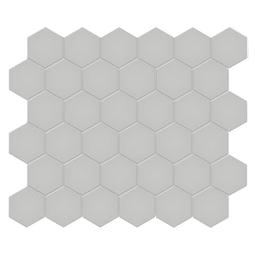 Soho Loft Grey, 2" Hexagon | Ceramic Tile for Backsplashes & Floors