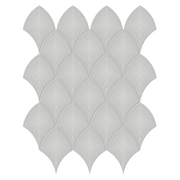Soho Loft Grey, Scallop | Ceramic Bathroom & Kitchen Tile by Tesoro