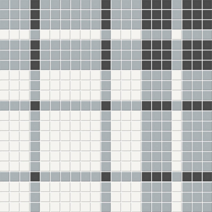 Soho Plaid Dawn Blend, Mosaic | Ceramic Wall & Floor Tile by Tesoro