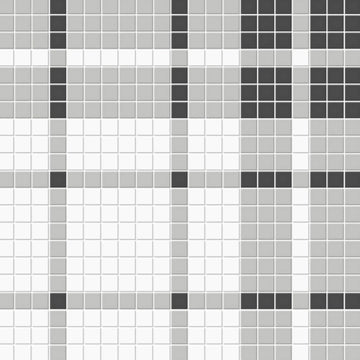 Soho Plaid Midnight Blend, Mosaic | Ceramic Wall & Floor Tile by Tesoro