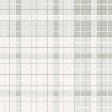 Soho Plaid Morning Blend, Mosaic | Ceramic Wall & Floor Tile by Tesoro