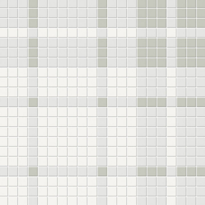 Soho Plaid Morning Blend, Mosaic | Ceramic Wall & Floor Tile by Tesoro