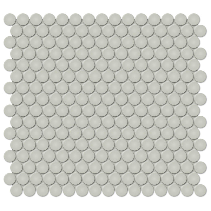 Soho Soft Sage Glossy, Penny Round | Ceramic Kitchen & Bath Tile