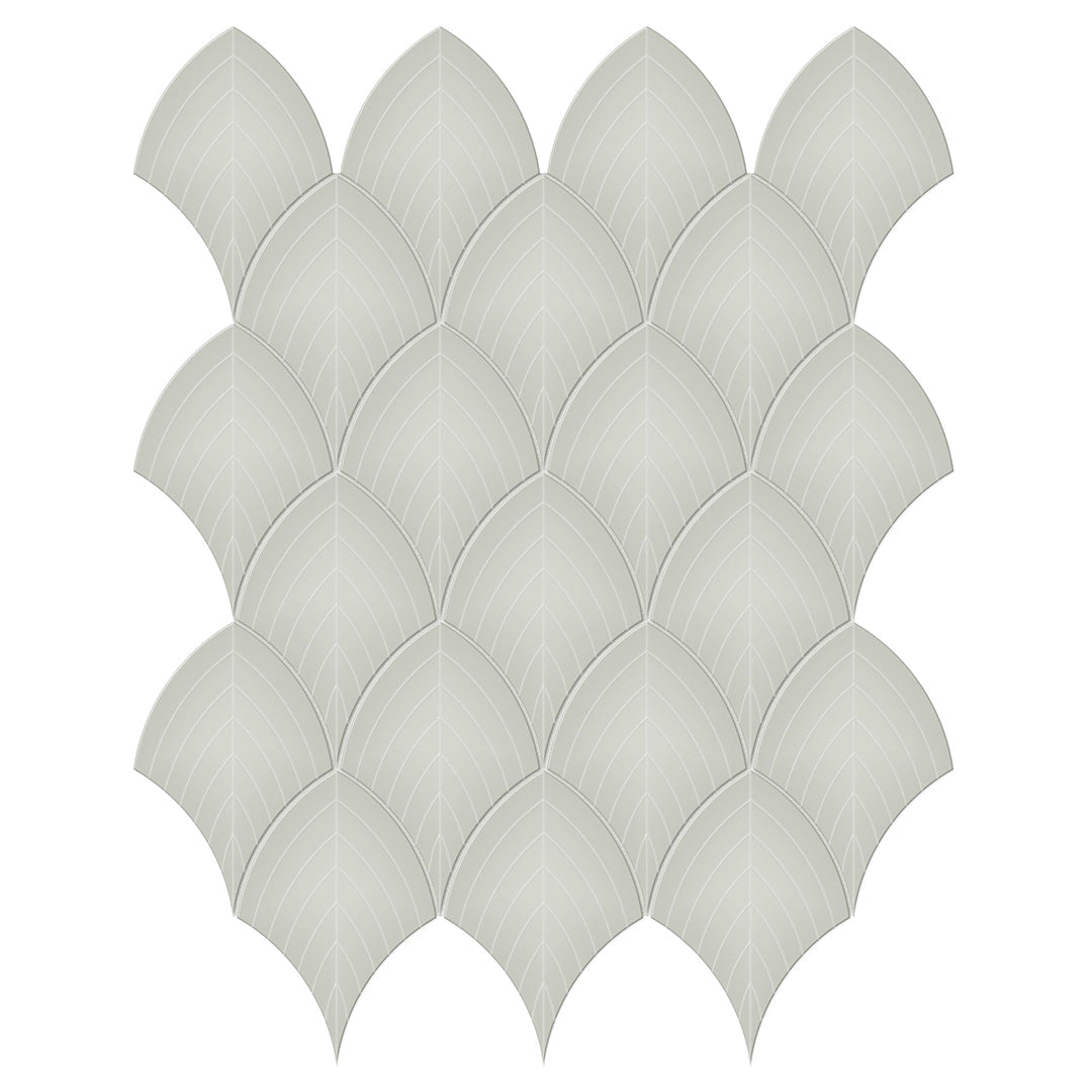Soho Soft Sage, Scallop Ceramic Tile ...
