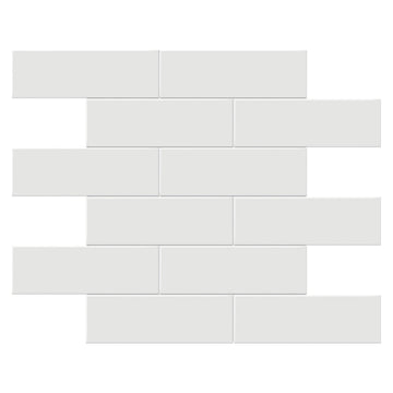 Soho Vintage Gray Matte Brick, 2" x 6" - Ceramic Tile for Kitchen Backsplashes