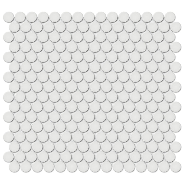 Soho Vintage Grey Matte, Penny Round | Ceramic Kitchen & Bathroom Tile