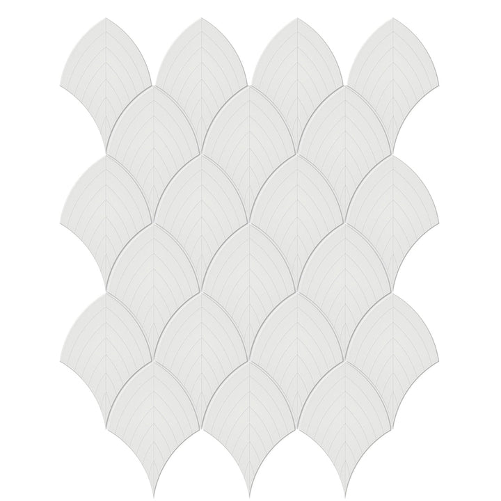 Soho Vintage Grey, Scallop | Ceramic Bathroom & Kitchen Tile