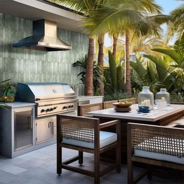 Stella Emerald, 2" x 10" Ceramic Tile | Bathroom & Kitchen Tile