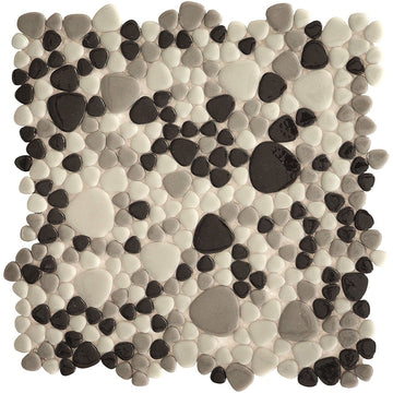 Stormy Seas, Mixed Pebble Glass Tile | Pool, Spa, & Kitchen Tile