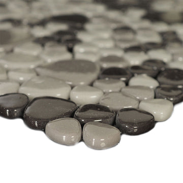 Stormy Seas, Mixed Pebble Glass Tile | Pool, Spa, & Kitchen Tile