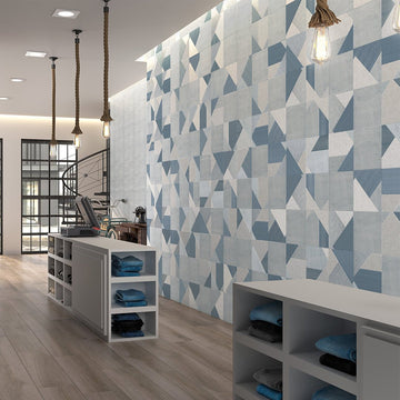 Stripes-Denim Porcelain Tile