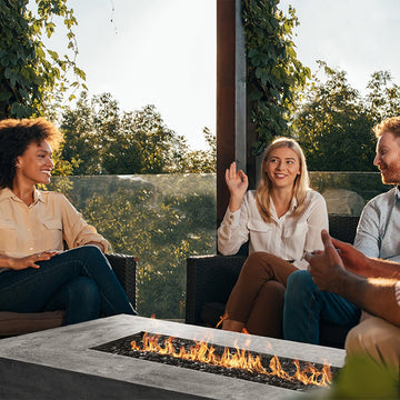 Prism Hardscapes Tavola 6 Fire Table | Outdoor Gas Fire Pit