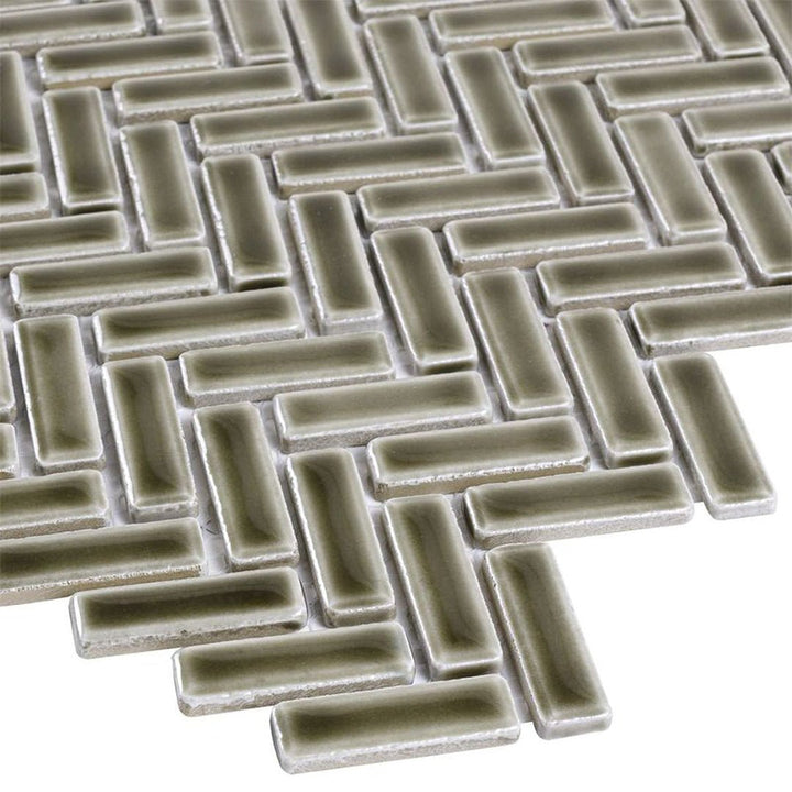 Tilt Plains, Herringbone | Anthology Ceramic Backsplash Tile