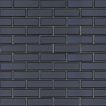 Vague Blue, 2" x 6" | SMOT-GLSST-VAGBLUBEV6MM | MSI Glass Subway Tile