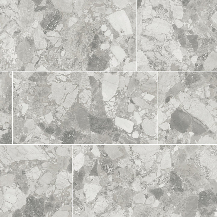 Venice Stone, 12" x 24" Porcelain Tile | Terrazzo-Look Floor Tile