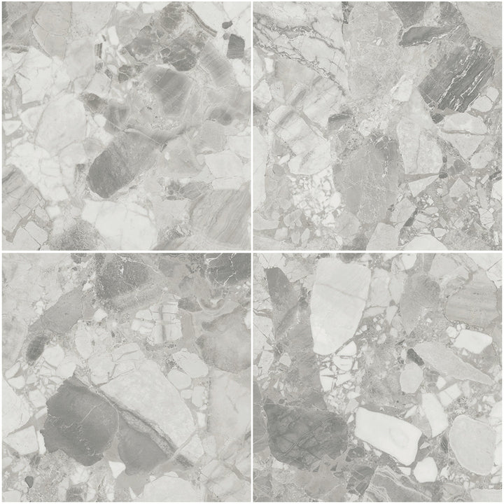 Venice Stone, 24" x 24" Porcelain Tile | Terrazzo-Look Floor Tile