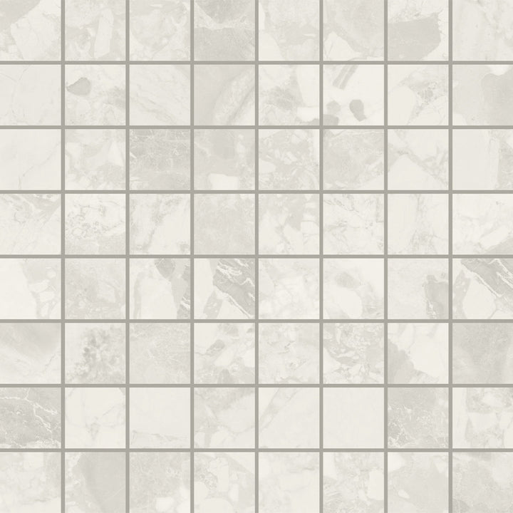 Venice White, 1 3/8" x 1 3/8" Porcelain Tile | Terrazzo-Look Tile