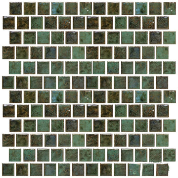 JOYA-101 - Fujiwa Verde, 1" x 1" - Porcelain Pool Tile
