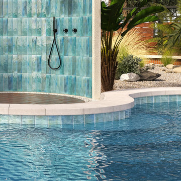 Verdigris Field, 3" x 12" Porcelain Tile | Artistry in Mosaics