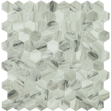 Vienna, Hexagon Glass Tile | Mosaic Tile by Vidrepur
